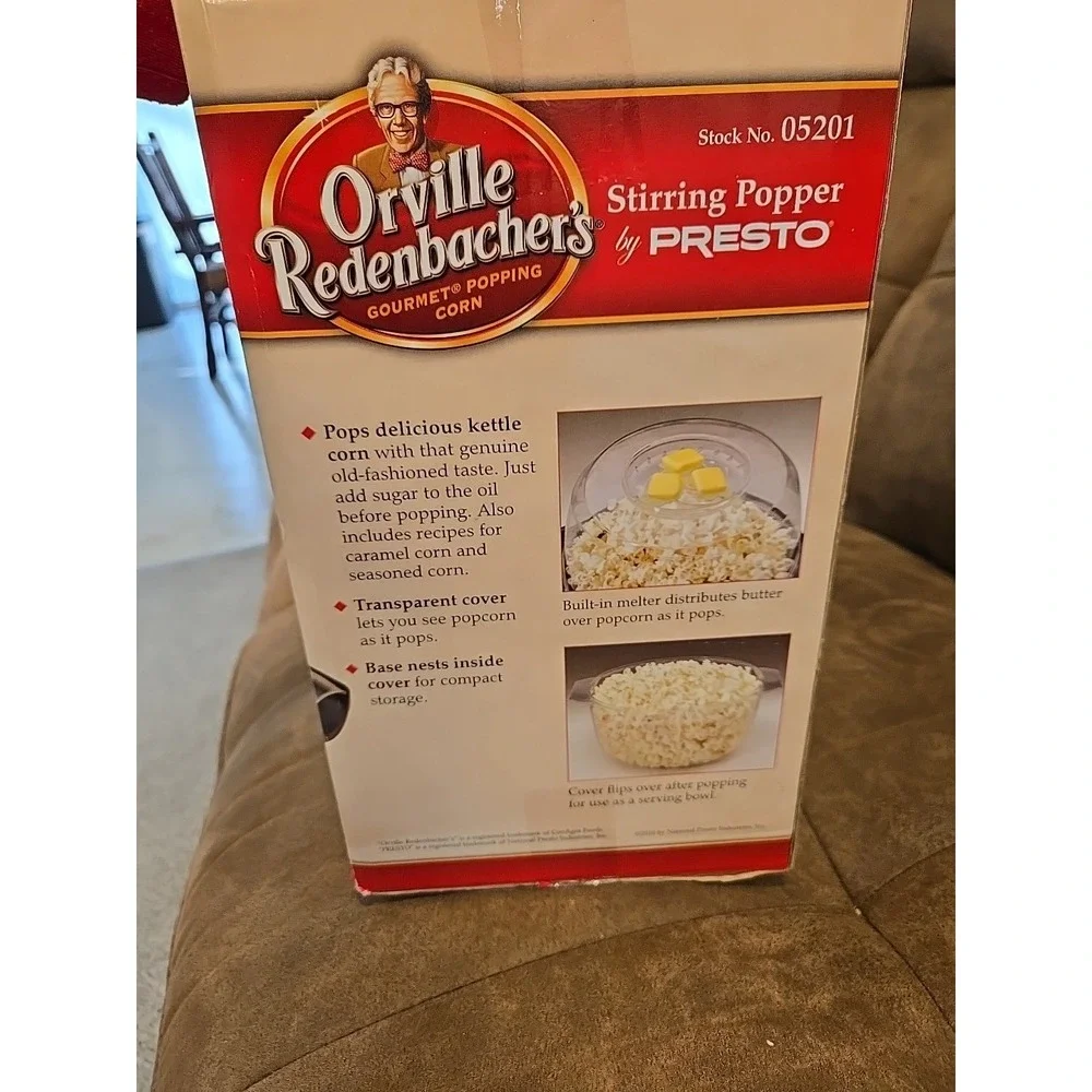 Orville Redenbacher's Stirring Popper Presto Movie Theater Popcorn Kettle Corn